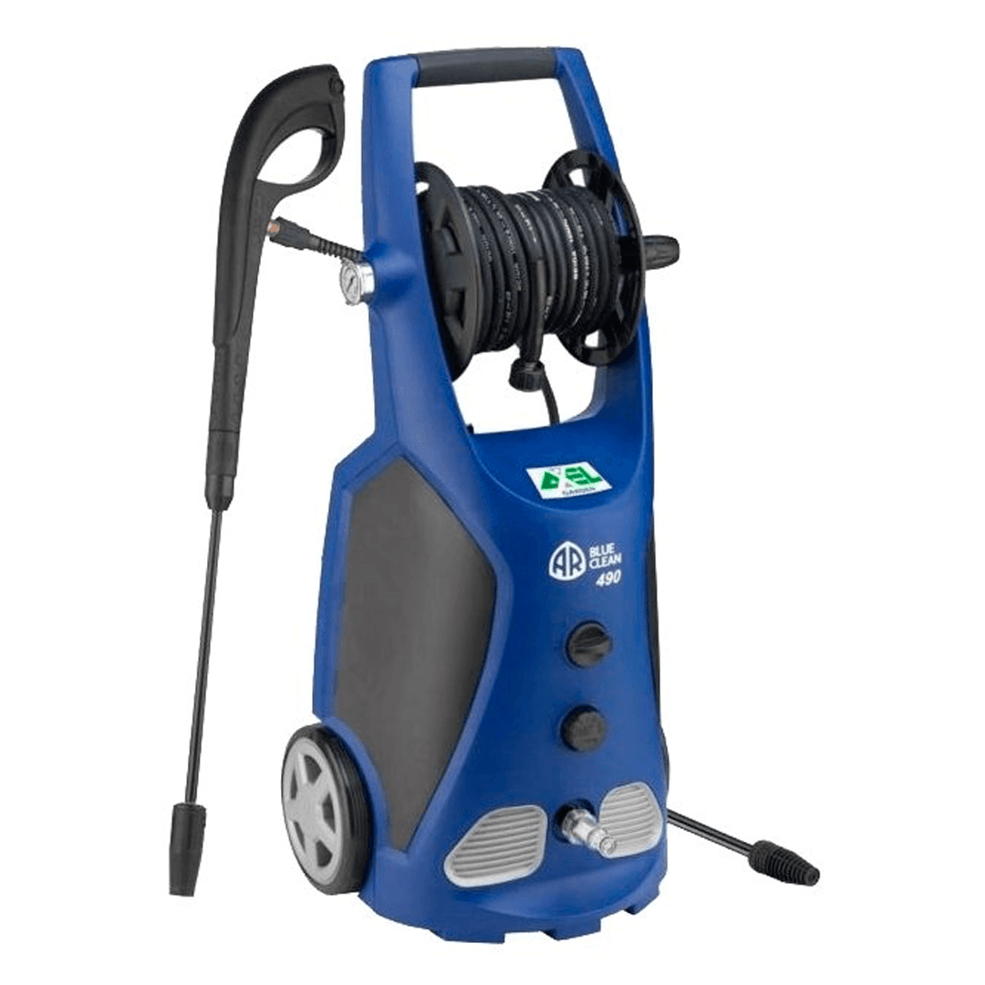 Очиститель высокого давления AR 490 Blue Clean 13087, 230В/2100Вт, 140bar, 410л/ч, шланг 6м, 2 насадки, щетка, о