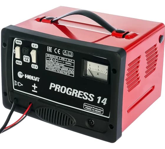 Зарядное устройство Helvi Progress 14, 99000067, 150Вт, 6-12В, 11А, 230х275х205, 4кг