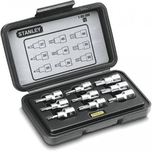 Набор головок торцевых 1/2" с вставками "TORX" (9шт.) Stanley 1-89-098