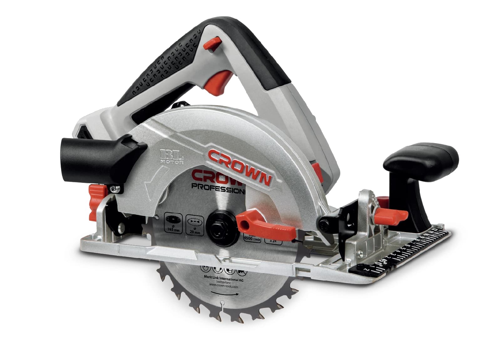 Пила дисковая аккумуляторная CROWN CT25002-165HX без аккумулятора
