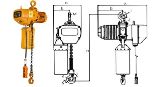 Таль электрическая цепная Mateus MS15404