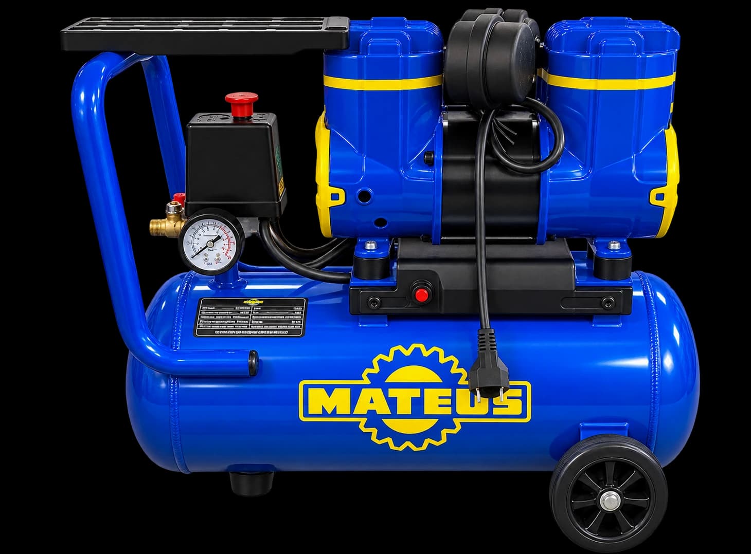 Компрессор безмасляный Mateus MS03402 (2-900F18 220V/50HZ)