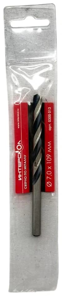 Сверло по металлу 7,0x109/69 Standard Интерскол 0300 013