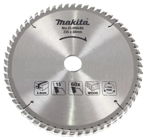Пильные диски для дисковыx пил 235x60x30 для дерева Makita D-09640