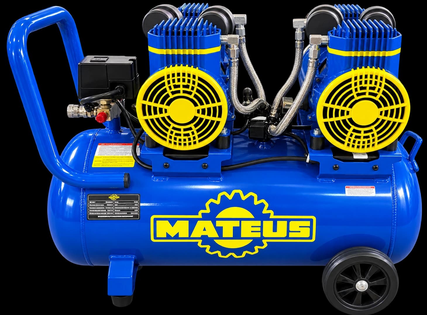 Компрессор безмасляный Mateus MS03404 (2-900X2F40 220V/50hz)