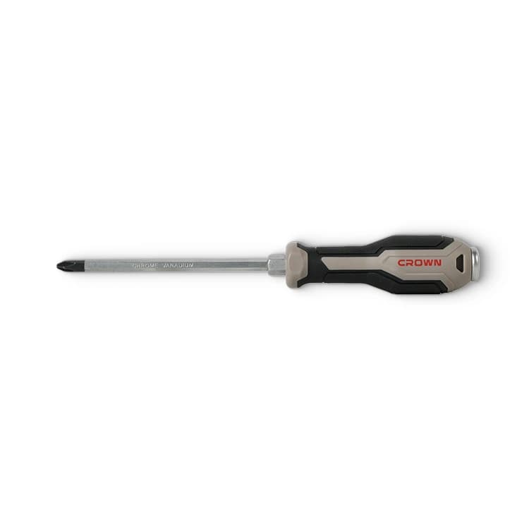 Отвертка Phillips со сквозным шлицем PH1x100 мм CROWN CPHDG-APH110