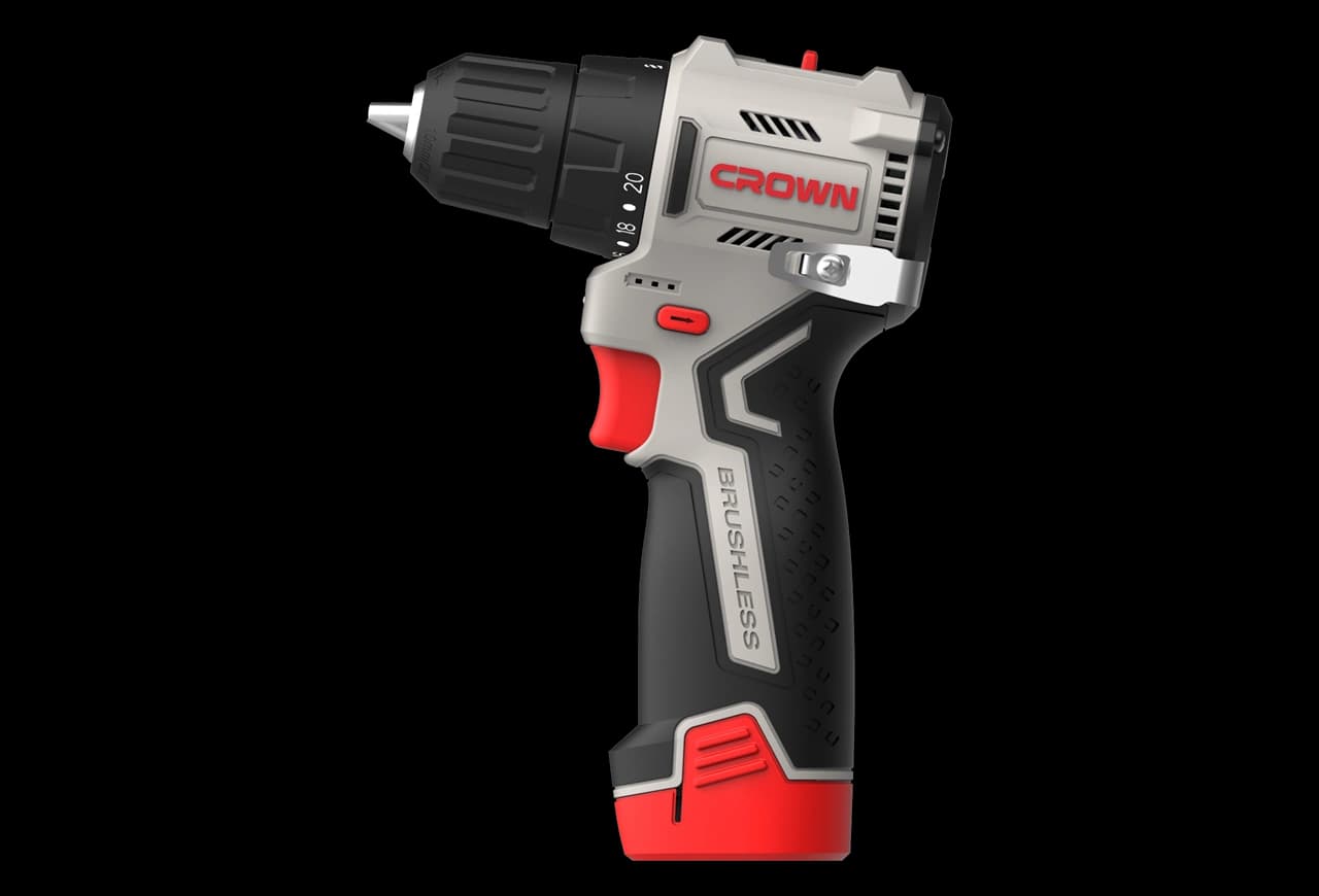 Дрель-шуруповерт аккумуляторный CROWN CT21129HX-2 BMC