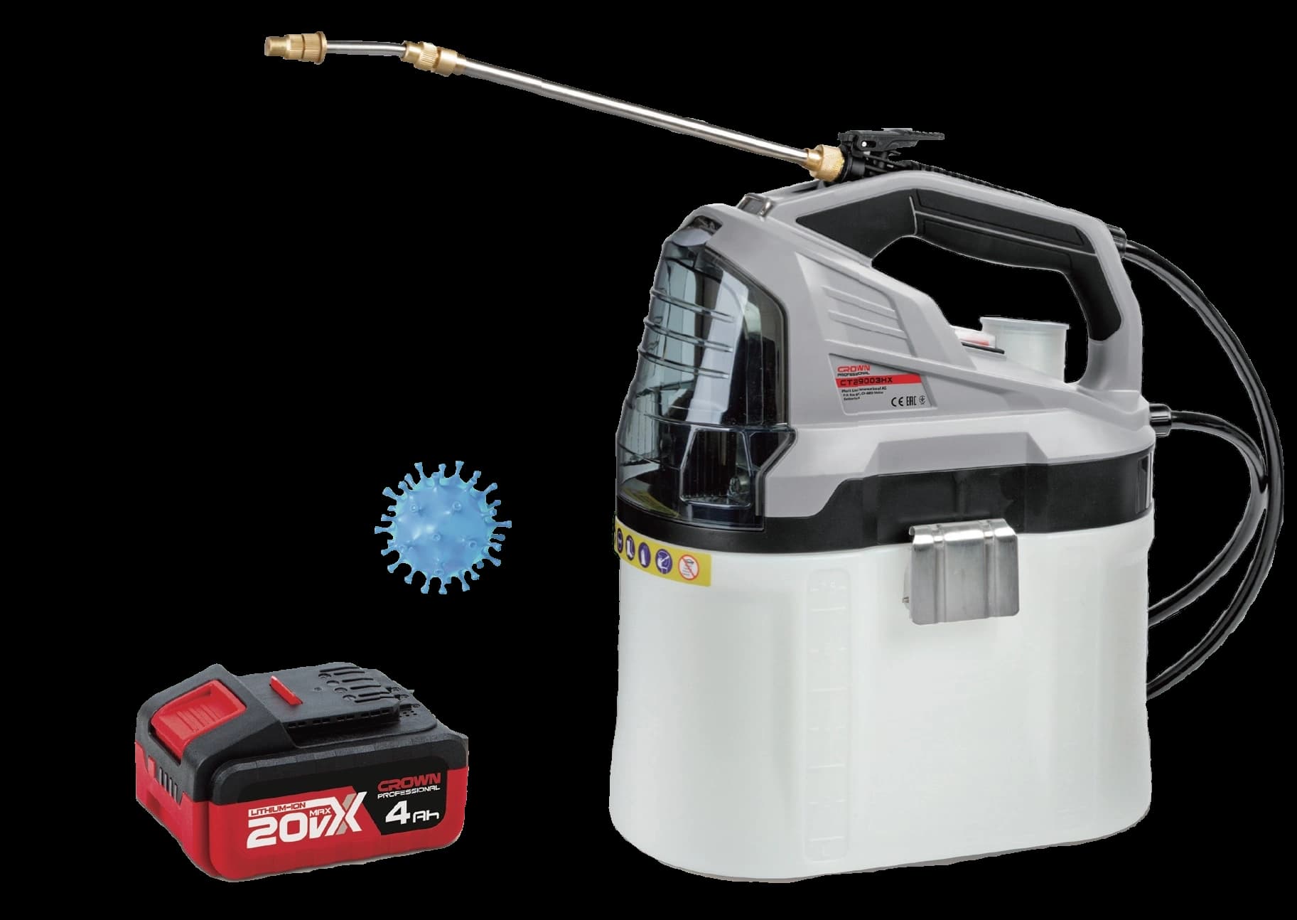 Распылитель аккумуляторный CROWN CT29003HX-4