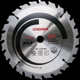Диск пильный по дереву D185*2.2*20/15.875*24T CROWN CTTSP0029