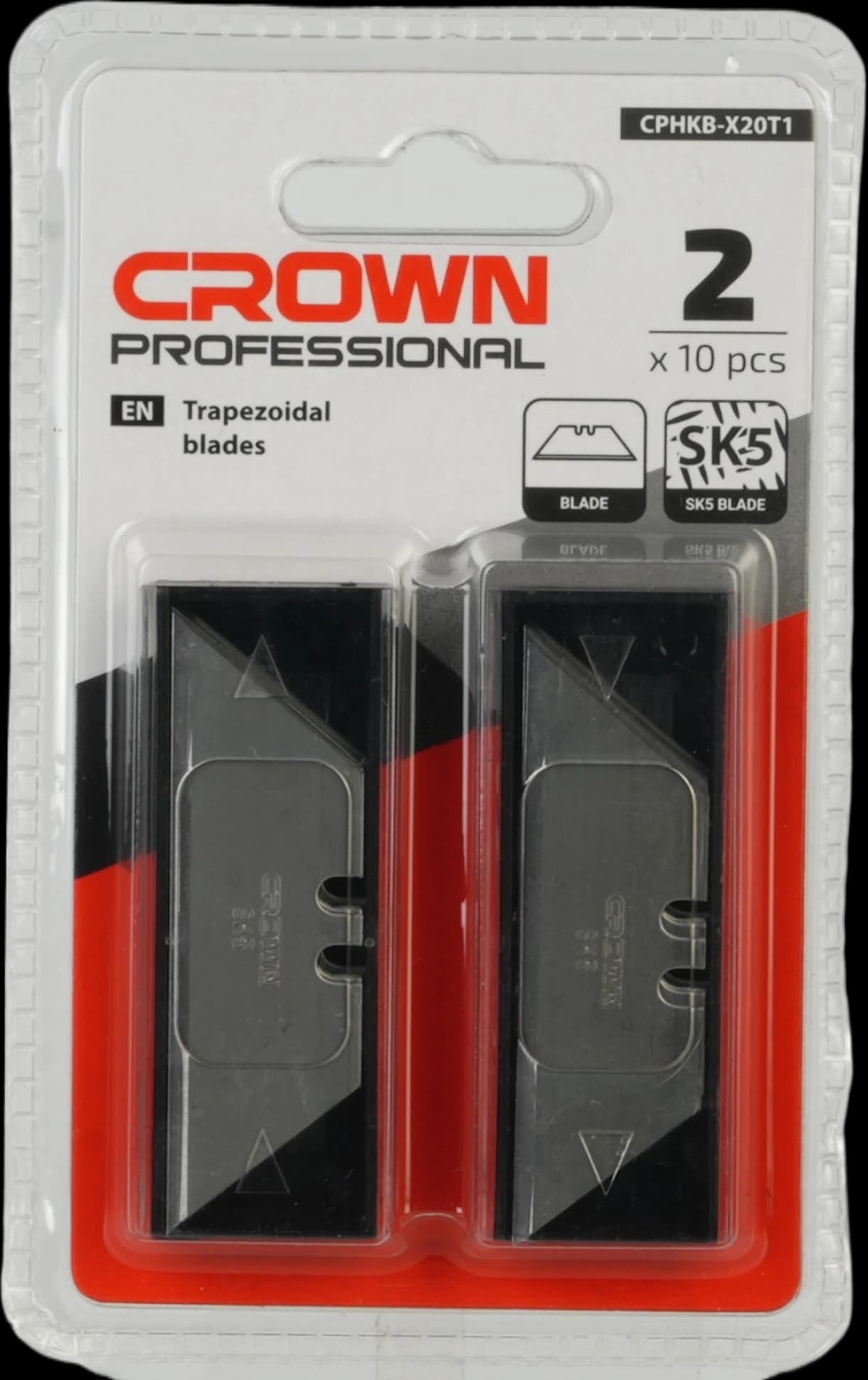Лезвия трапециевидные 20шт. CROWN CPHKB-X20T1