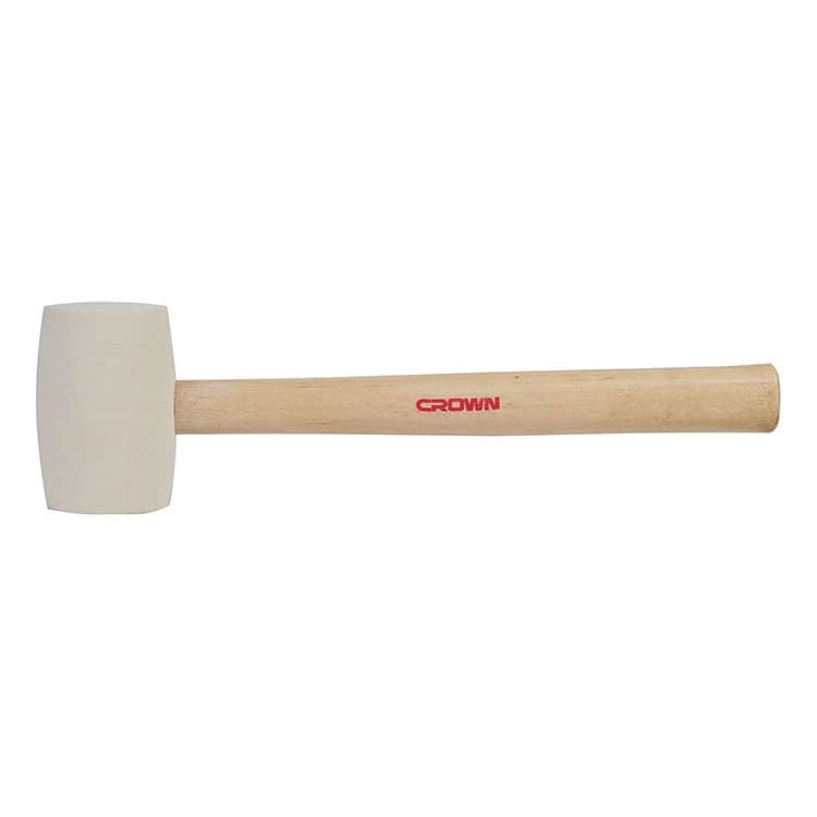 Молоток резиновый белый 80Z CROWN CPHHR-WHA08