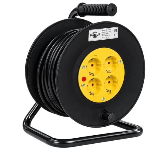 Удлинитель Mateus JH-BG-15A-10M, 10м, 1.0мм2