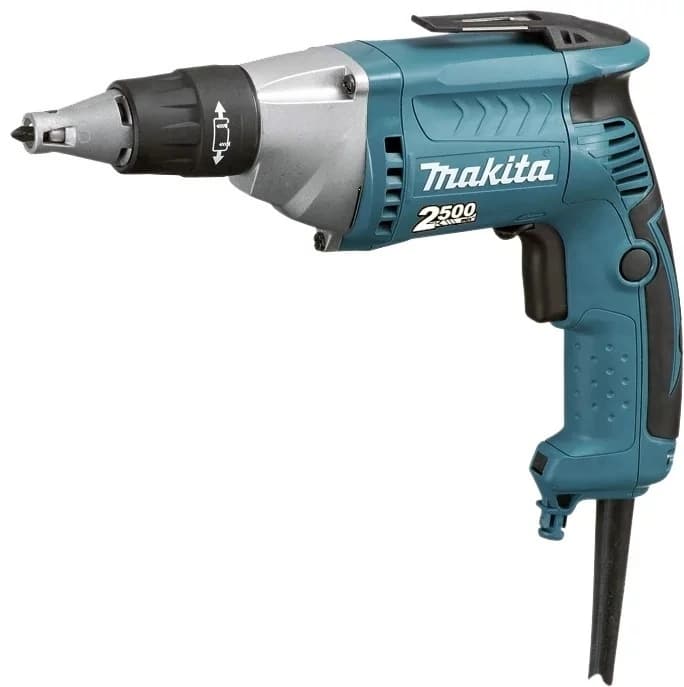 Шуруповерт для Г/К Makita FS2300, 220В, 570Вт, 16Нм, 0-2500об/мин,хвостовик 6.35мм, 1.6кг