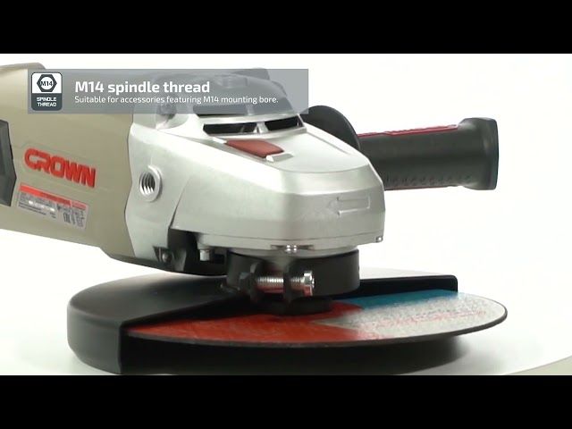 Машина шлифовальная угловая CROWN CT13500-230