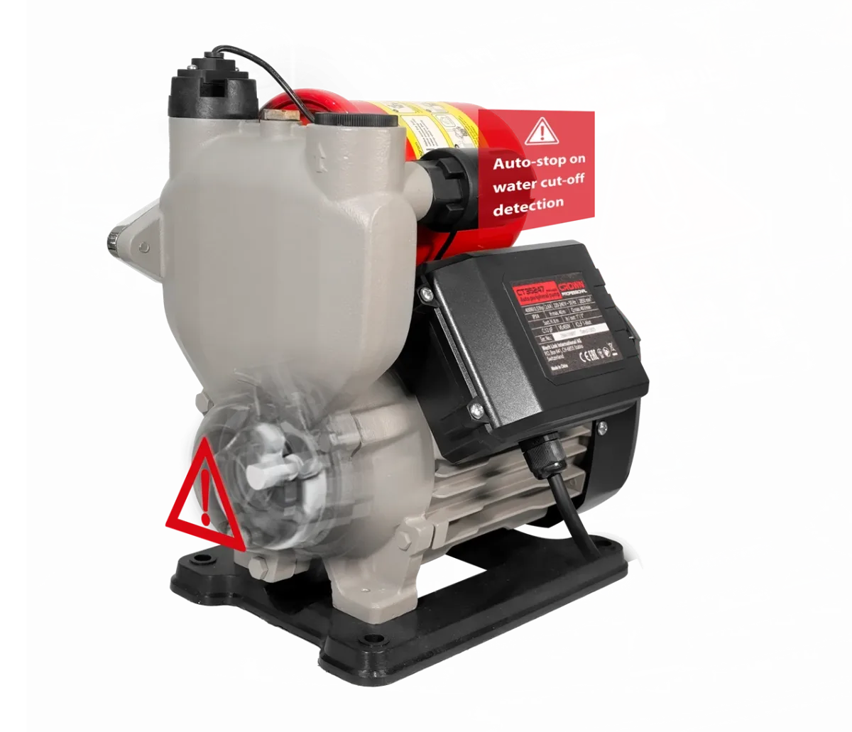 Насос автоматический самовсасывающий CROWN CT35247 (PW370Z)