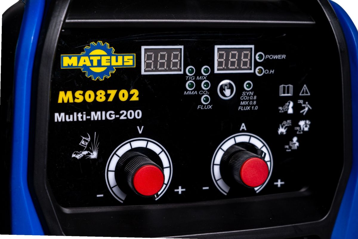 Аппарат сварочный Mateus MS08702 (Multi-MIG-200)