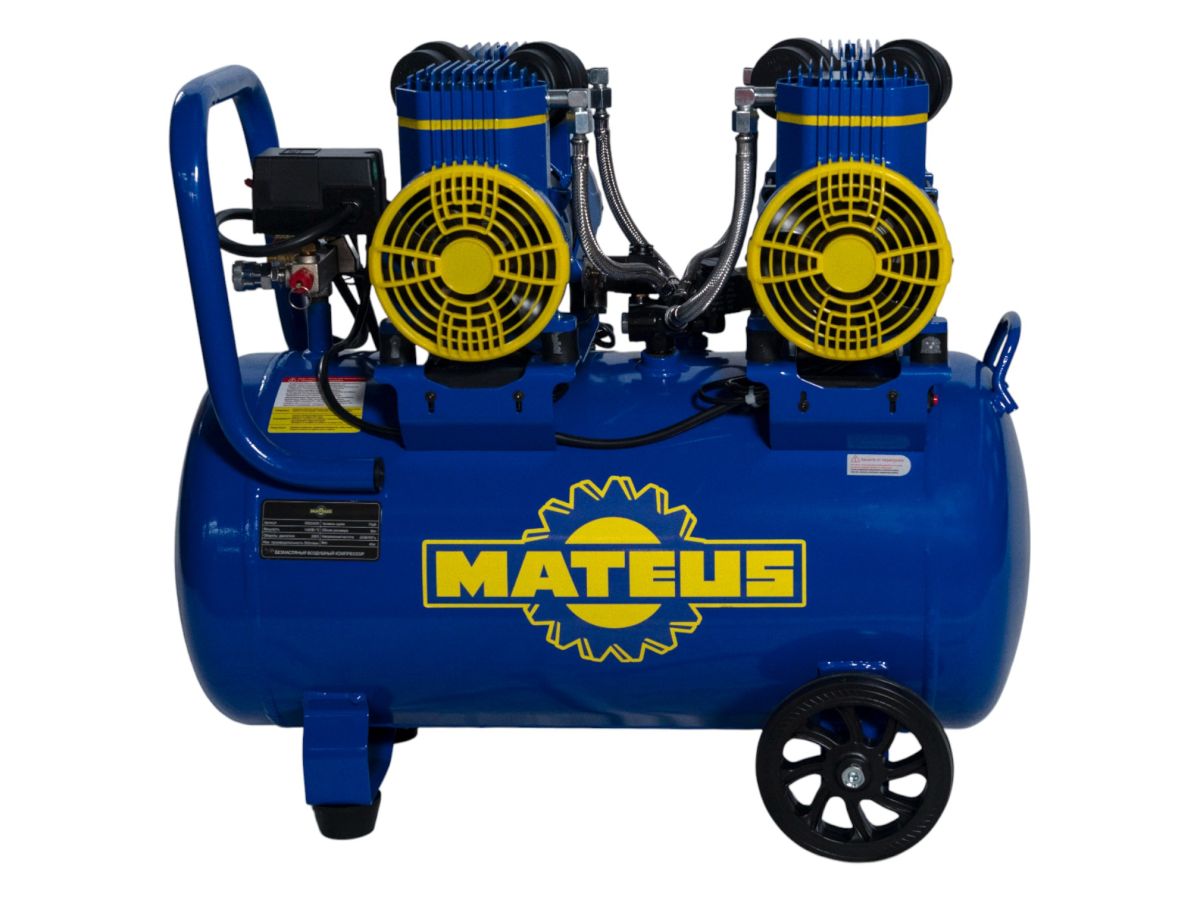 Компрессор безмасляный Mateus MS03405 (2-1450X2F50 220V/50hz)