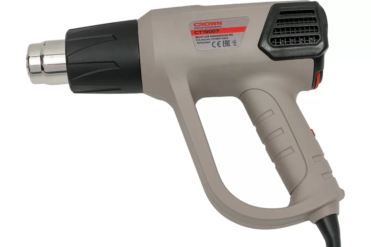 Фен технический строительный CROWN CT19007BMC