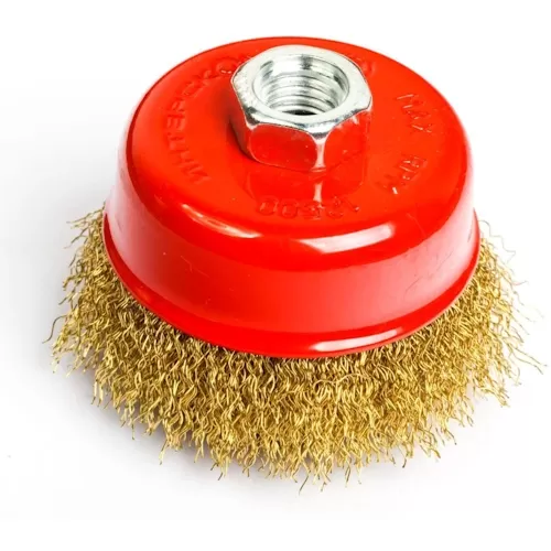 Щетка зачистная торцевая витая стальная скруч. 120/22.2x25, M14x2, RPM6500 Интерскол 2231912002500 