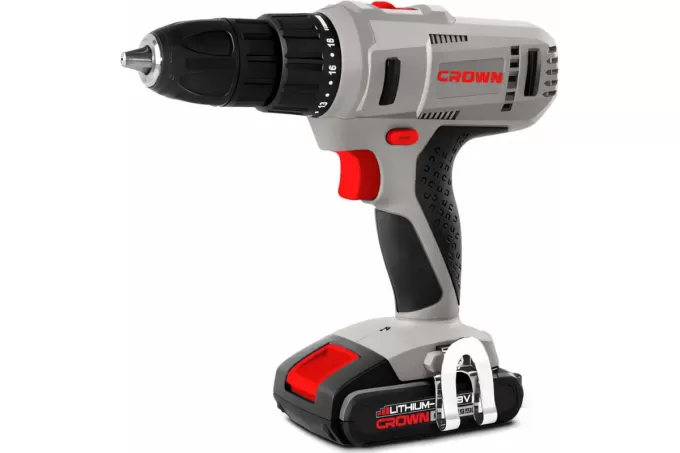 Дрель-шуруповерт аккумуляторный CROWN CT21056LBMC (кейс) 