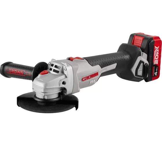 Машина шлифовальная угловая аккумуляторная CROWN CT23001-125HX-4 BMC 
