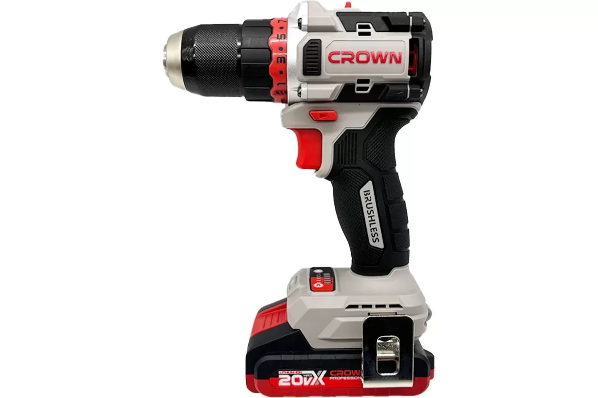 Дрель-шуруповерт аккумуляторный CROWN CT21128HMX-2 BMC
