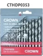 Набор сверел HSS-CO CROWN CTHDP0353