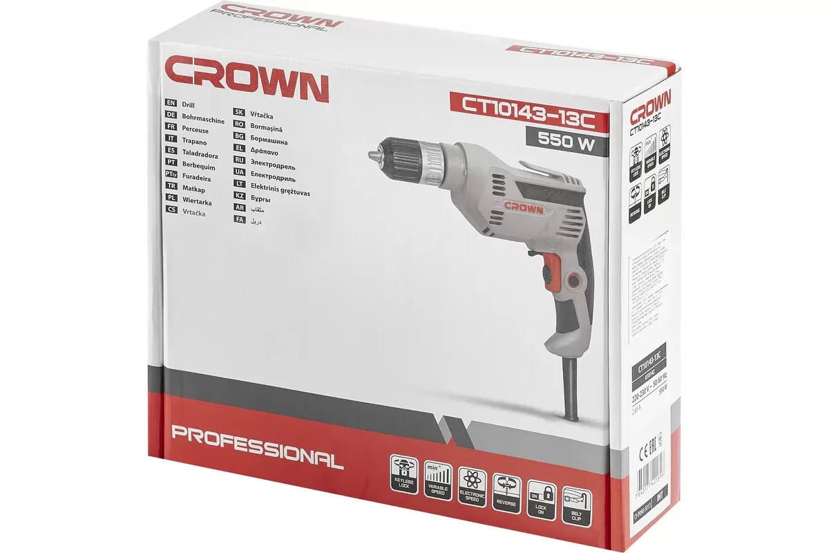 Дрель  CROWN CT10143C