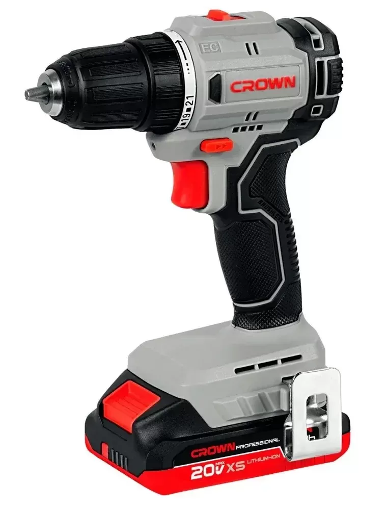 Дрель-шуруповерт аккумуляторный бесщеточный CROWN CT21104XS-2BMC