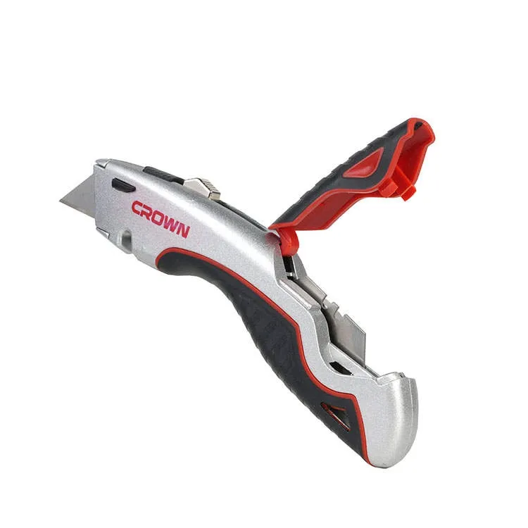 Нож выдвижной трапециевидные лезвия CROWN CPHKN-RTA6