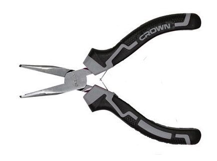 Плоскогубцы мини с острым носом 4.5"  CROWN CPHPM-FNBH4