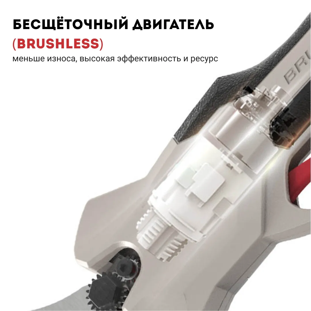 Секатор аккумуляторный CROWN CT29001HX-2 BMC