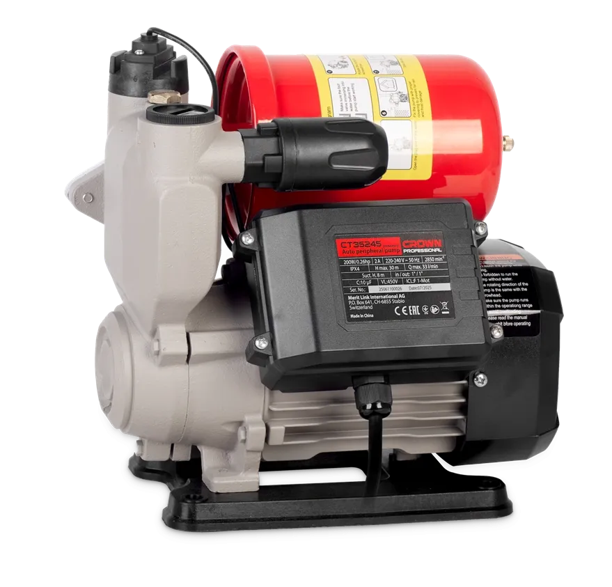 Насос автоматический самовсасывающий CROWN CT35245 (PW125Z)