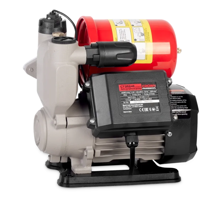 Насос автоматический самовсасывающий CROWN CT35246 (PW250Z)