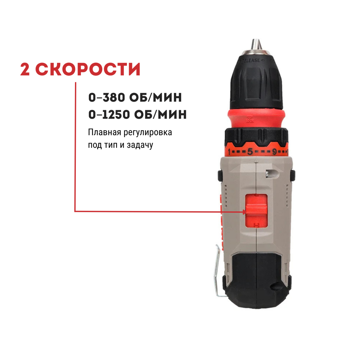 Дрель-шуруповерт аккумуляторный CROWN CT21072HQX-2 BMC
