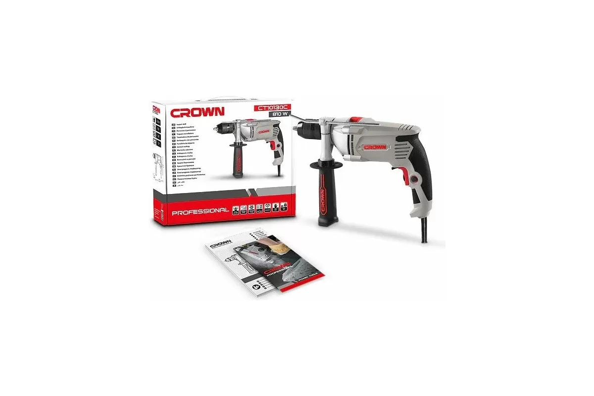 Дрель ударная CROWN CT10130C