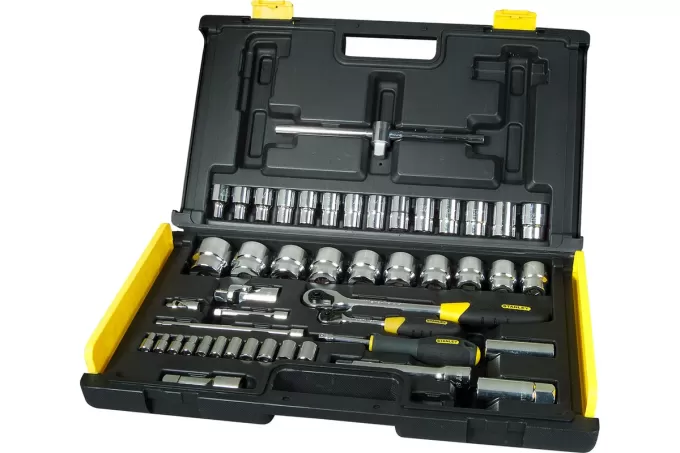 Набор торцевых головок "UPTIER" 1/4"+1/2" (65 предметов) Stanley 1-94-659