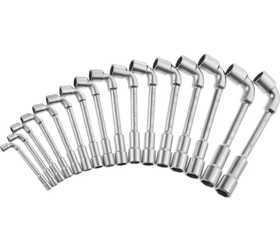 Набор из 16-ти гаечных трубчатых Г-образных ключей с 6- и 12-гранным профилем гол Stanley 1-17-386