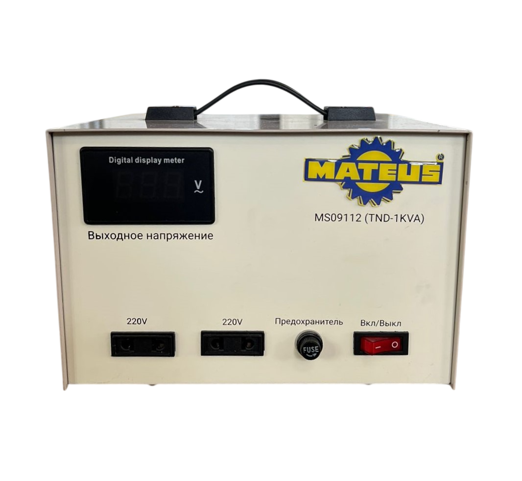 Стабилизатор напряжения электромеханический Mateus MS09112 (TND-1000VA)