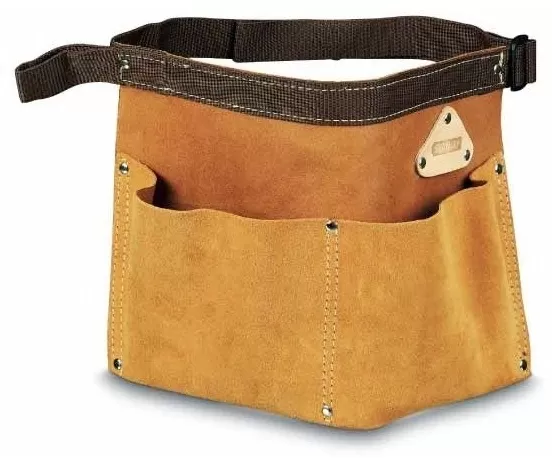 Сумка для гвоздей поясная из кожи с двумя отд. Stanley 2-93-203