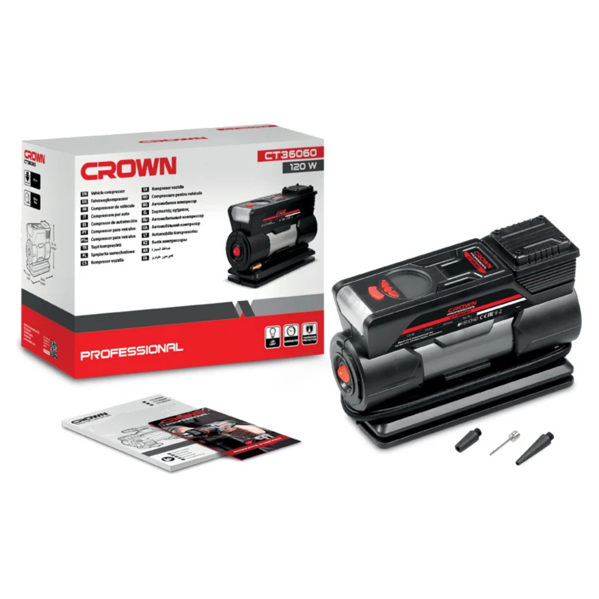 Автомобильный воздушный компрессор CROWN CT36060