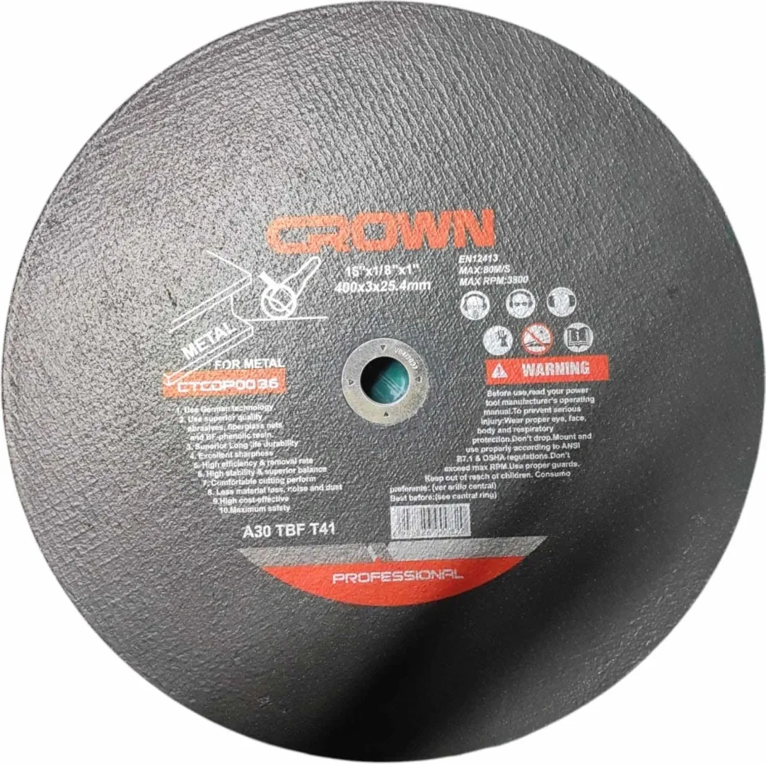 Диск отрезной по металлу D400x25.4 CROWN CTCDP0036