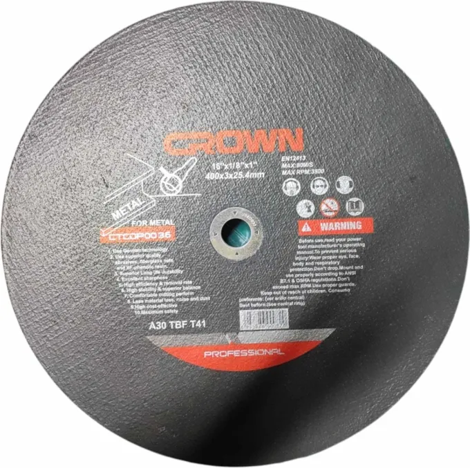 Диск отрезной по металлу D400x25.4 CROWN CTCDP0036