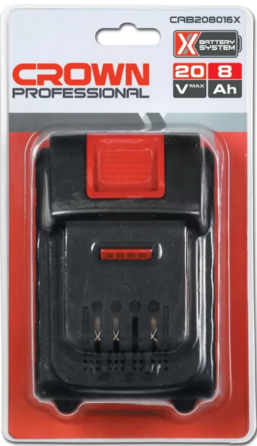 Аккумулятор CROWN CAB208016XE CB, Li-Ion, 20В, 8Ач, 1кг