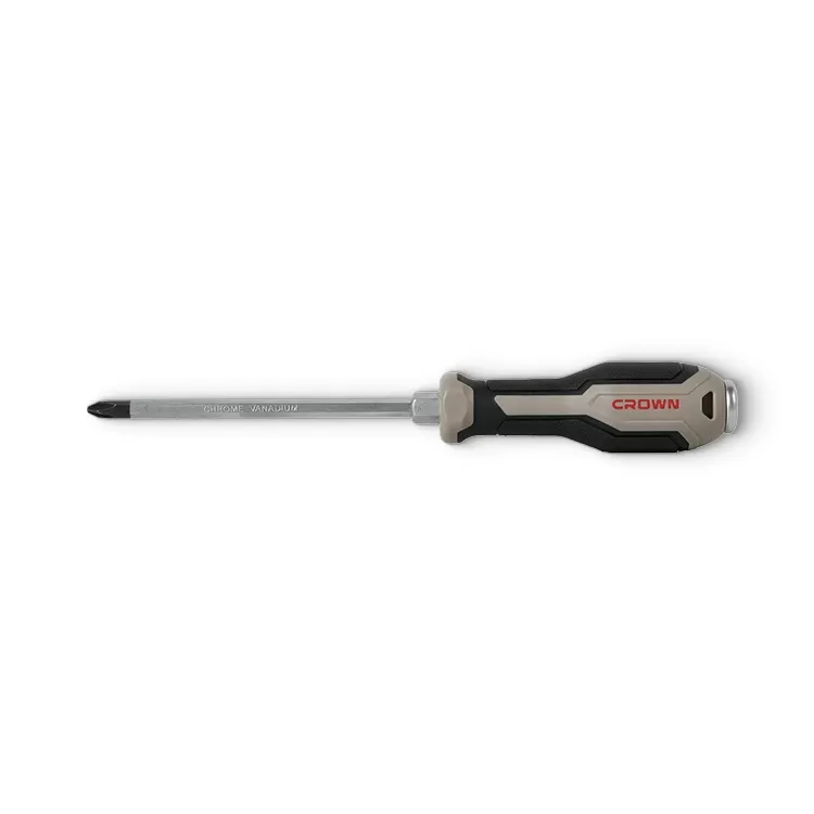 Отвертка Phillips со сквозным шлицем PH1x100 мм CROWN CPHDG-APH110