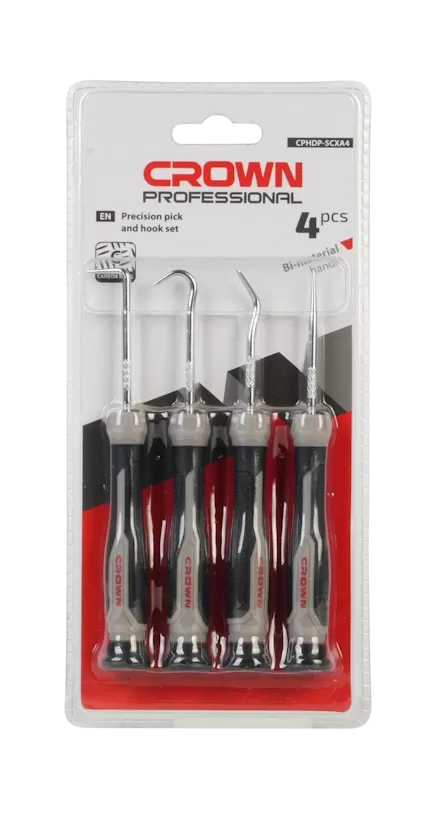 Набор отмычек и крючков (4 шт.) CROWN CPHDP-SCXA4