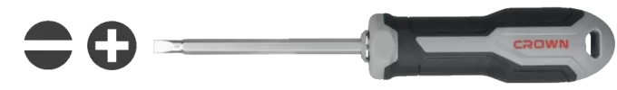 Отвертка двухсторонняя 6.35X100, SL6xPH2  CROWN CPHDR-ASPHB10