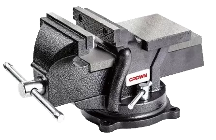 Тиски верстачные 4" CROWN CPHFV-BSA04