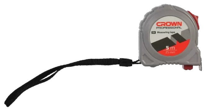 Рулетка стальная метрическая 5м*19мм CROWN CPHMT-BM0519