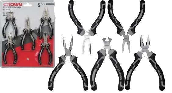 Набор щипцов мини 5шт. CROWN CPHPL-CPXB5